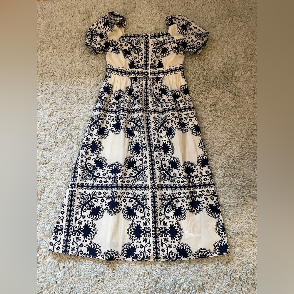 Boden Petite Squareneck Midi Dress